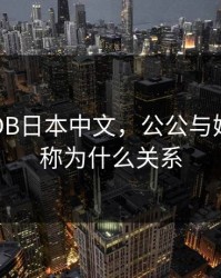 公与媳DB日本中文，公公与媳妇之间称为什么关系