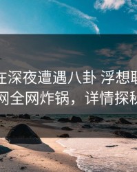 圈内人在深夜遭遇八卦 浮想联翩，91网全网炸锅，详情探秘