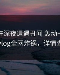 主持人在深夜遭遇丑闻 轰动一时，糖心vlog全网炸锅，详情查看