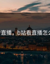 b站看直播，b站看直播怎么全屏