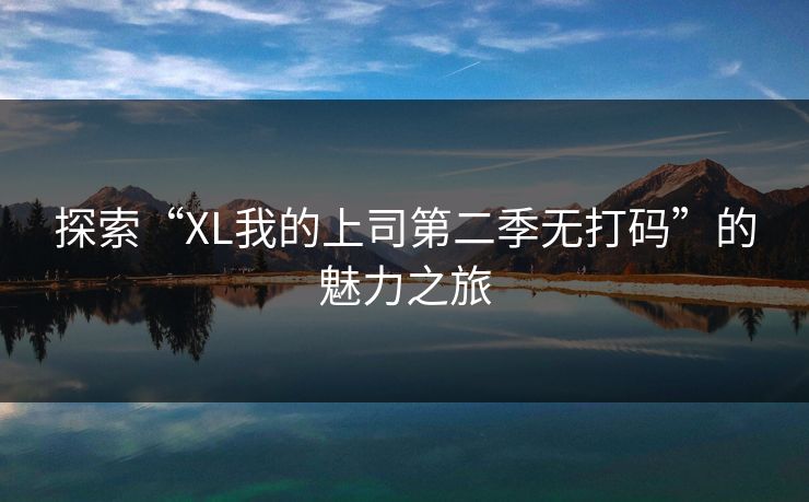 探索“XL我的上司第二季无打码”的魅力之旅