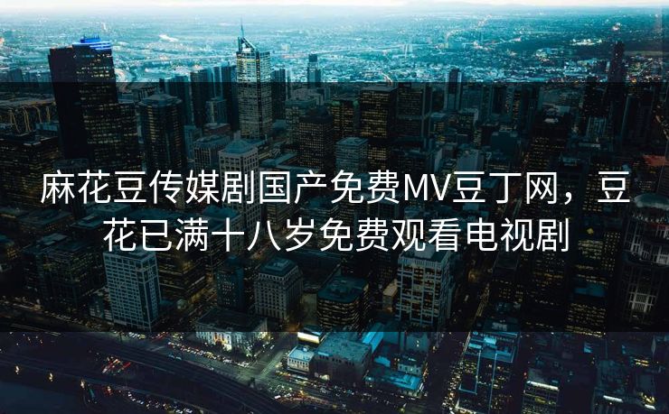 麻花豆传媒剧国产免费MV豆丁网，豆花已满十八岁免费观看电视剧